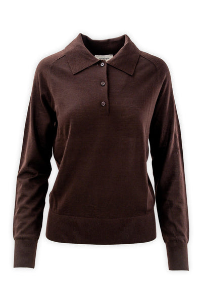 Pure wool polo shirt