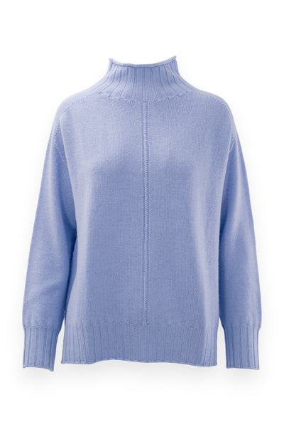 Pure wool volcano collar with back slit