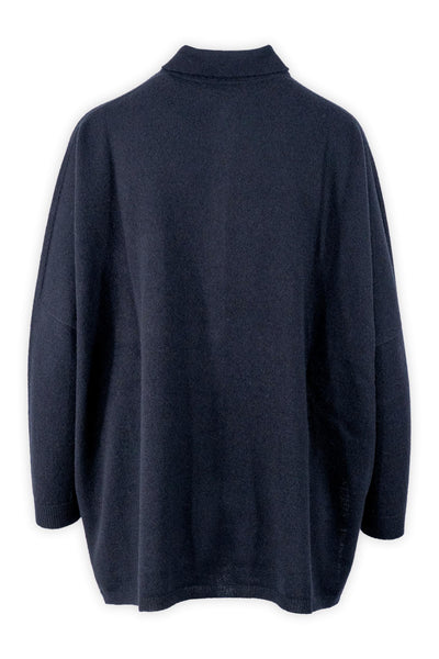 Maxi camicia in lana e cashmere