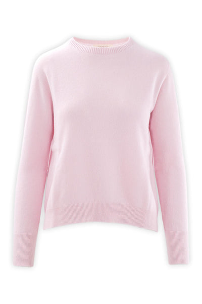 Pure cashmere crewneck with a slim fit