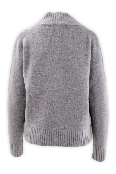 Maglia in alpaca con scollo a V profondo