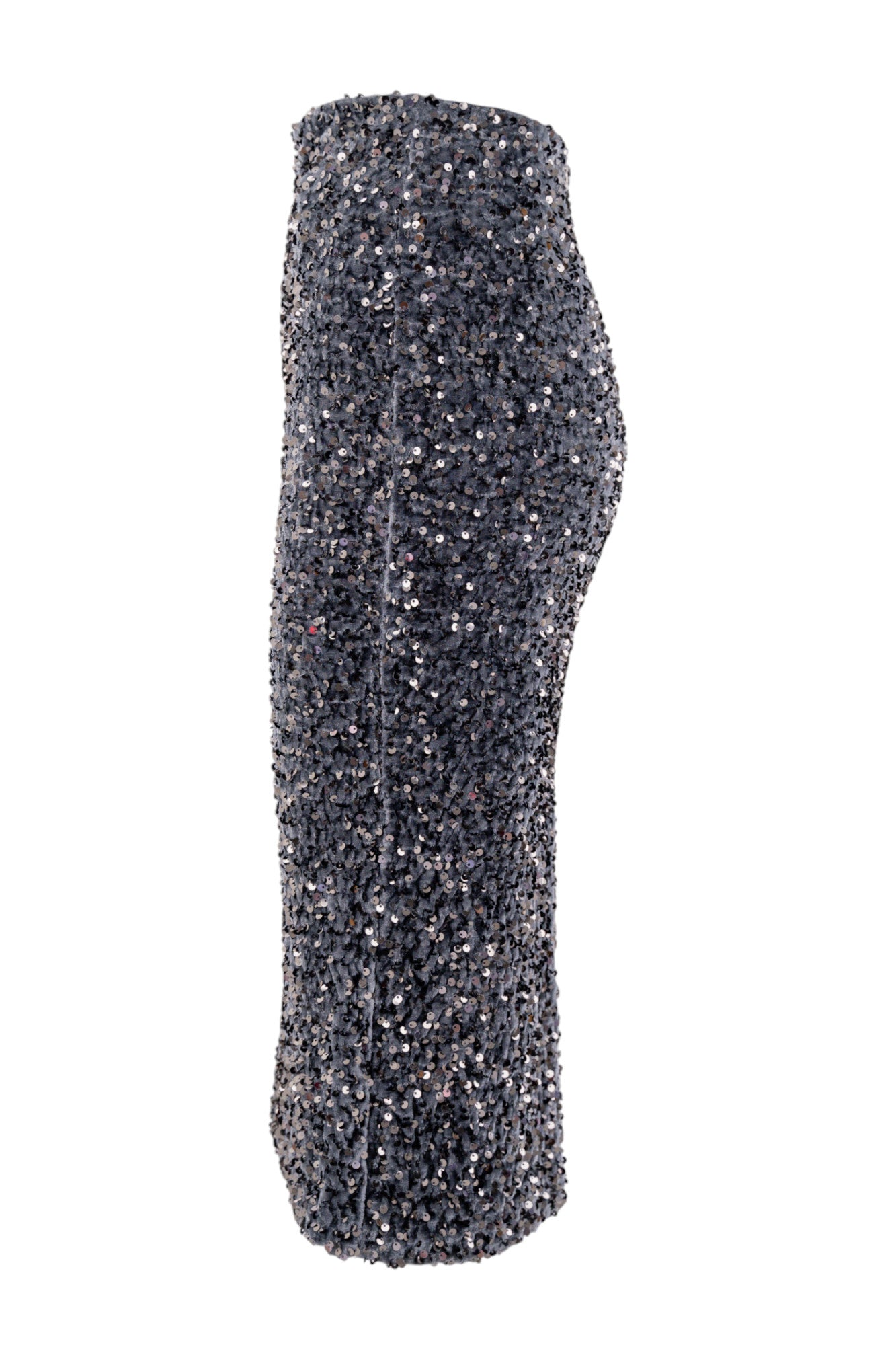 Sequin sheath dress with slit