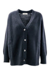 Cardigan in lana e cashmere finezza tre fili