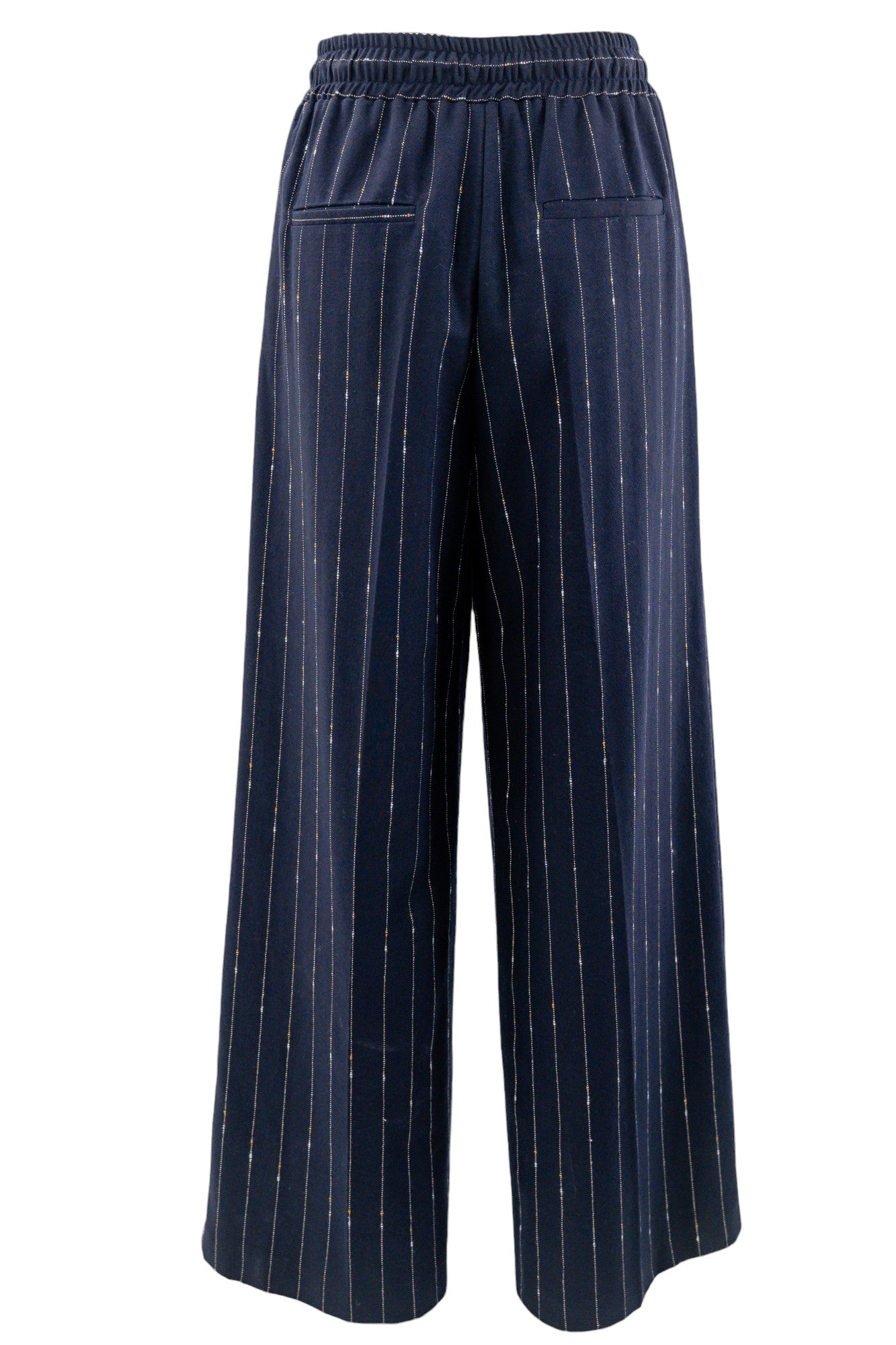 Pantalone palazzo elegante gessato