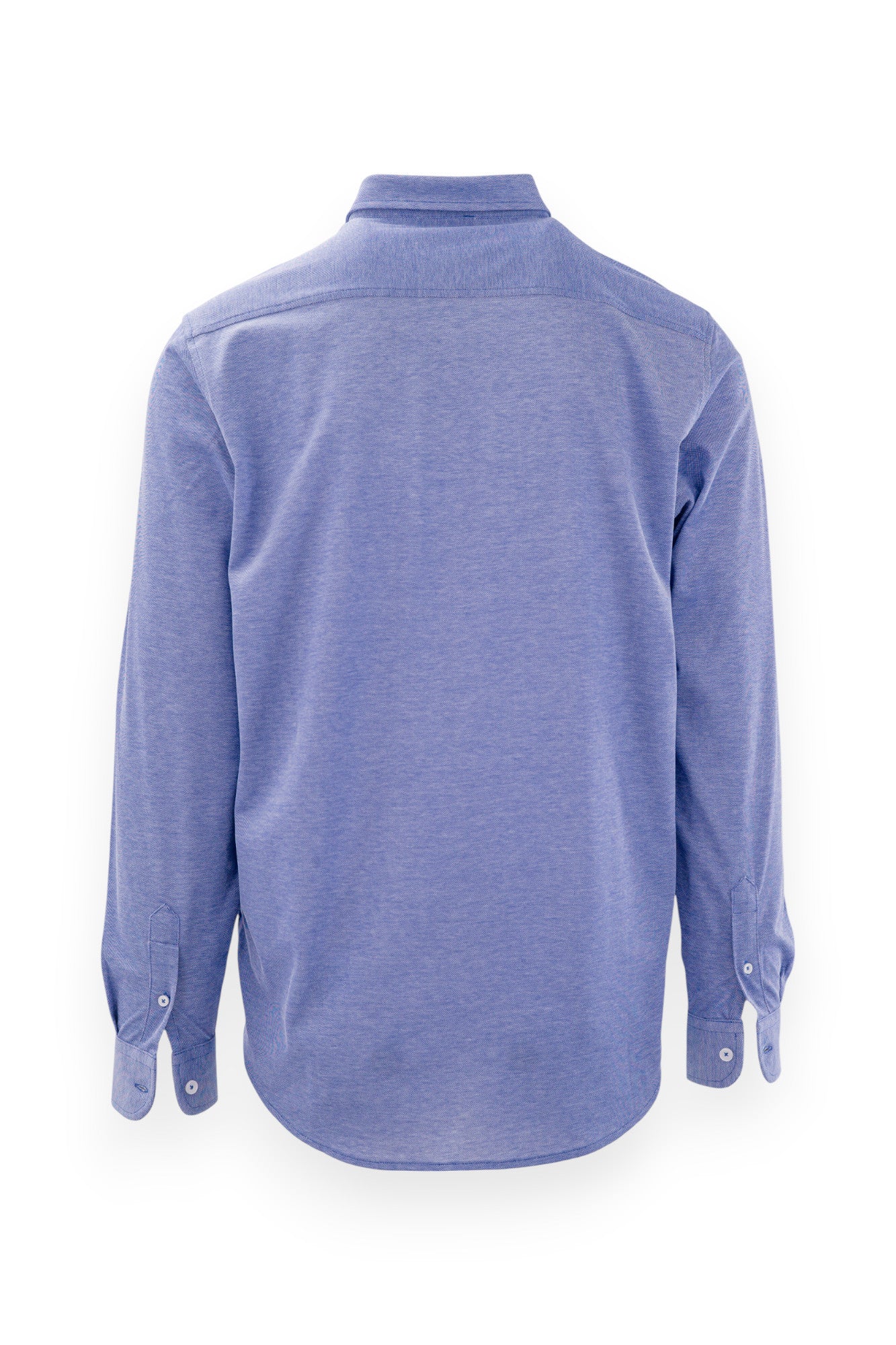 Polo camicia a manica lunga in filo di Scozia