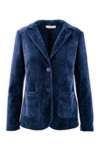 Blazer effetto velluto monopetto