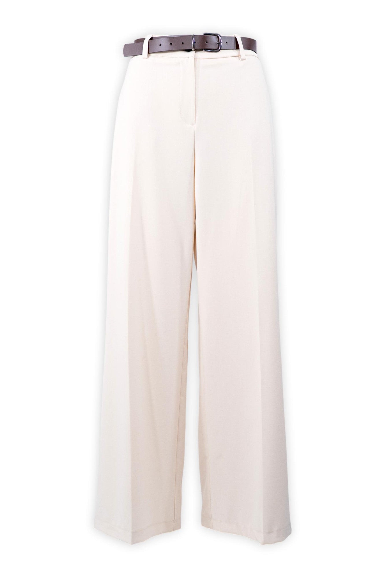 Pantalone palazzo fluido con cintura