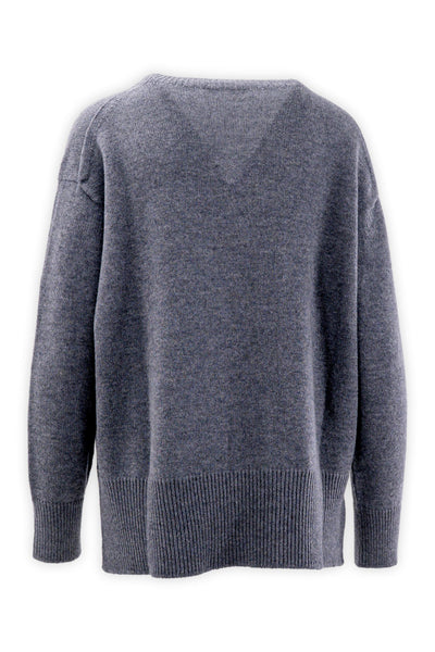 Crewneck in soft wool and cashmere