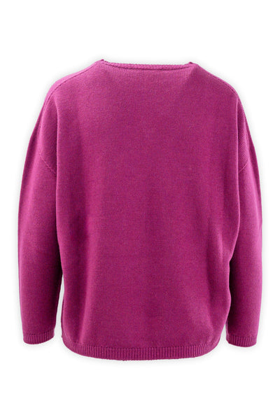 Pure wool crew neck sweater