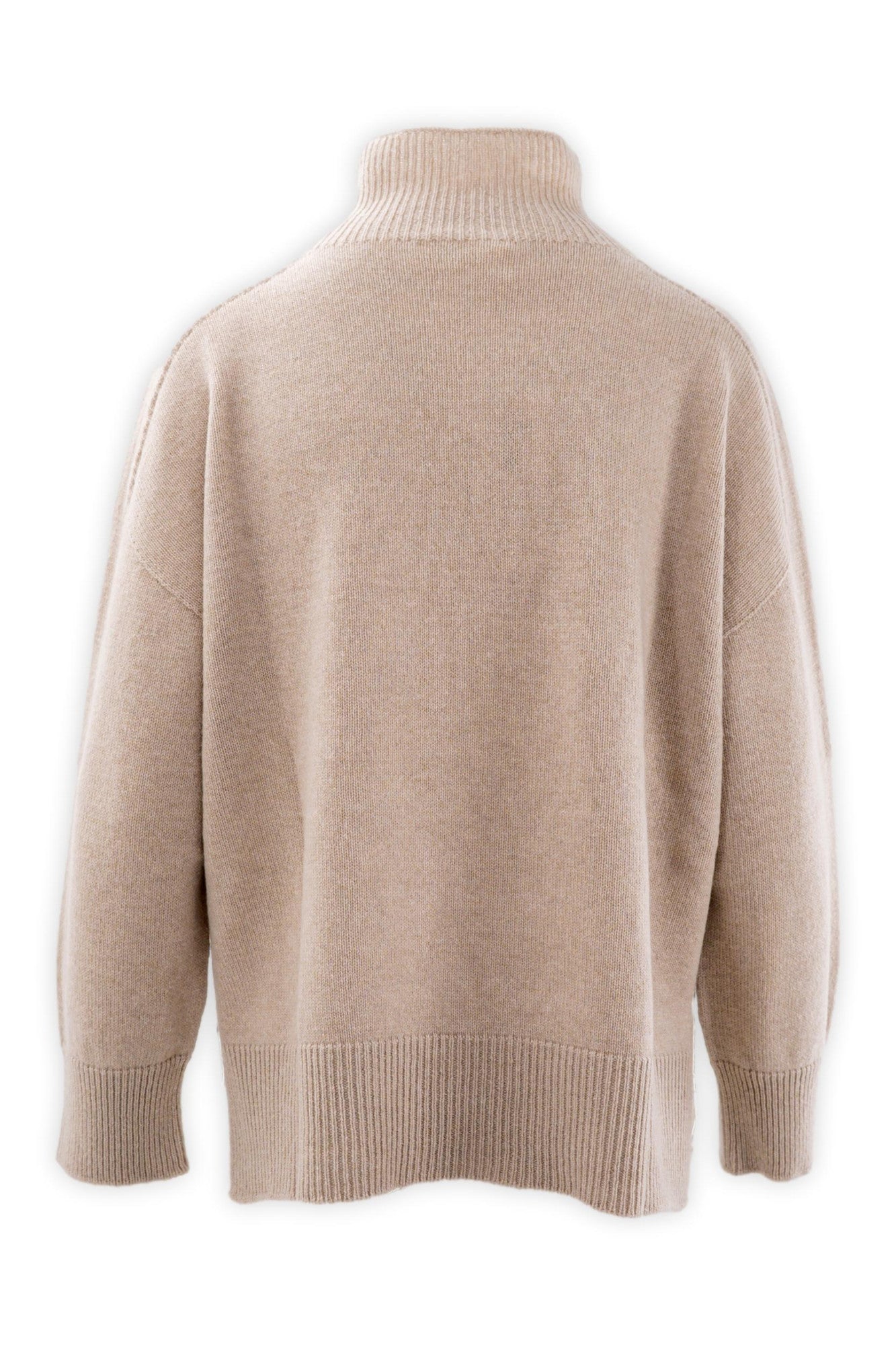 Maglia con collo a cratere in lana e cashmere