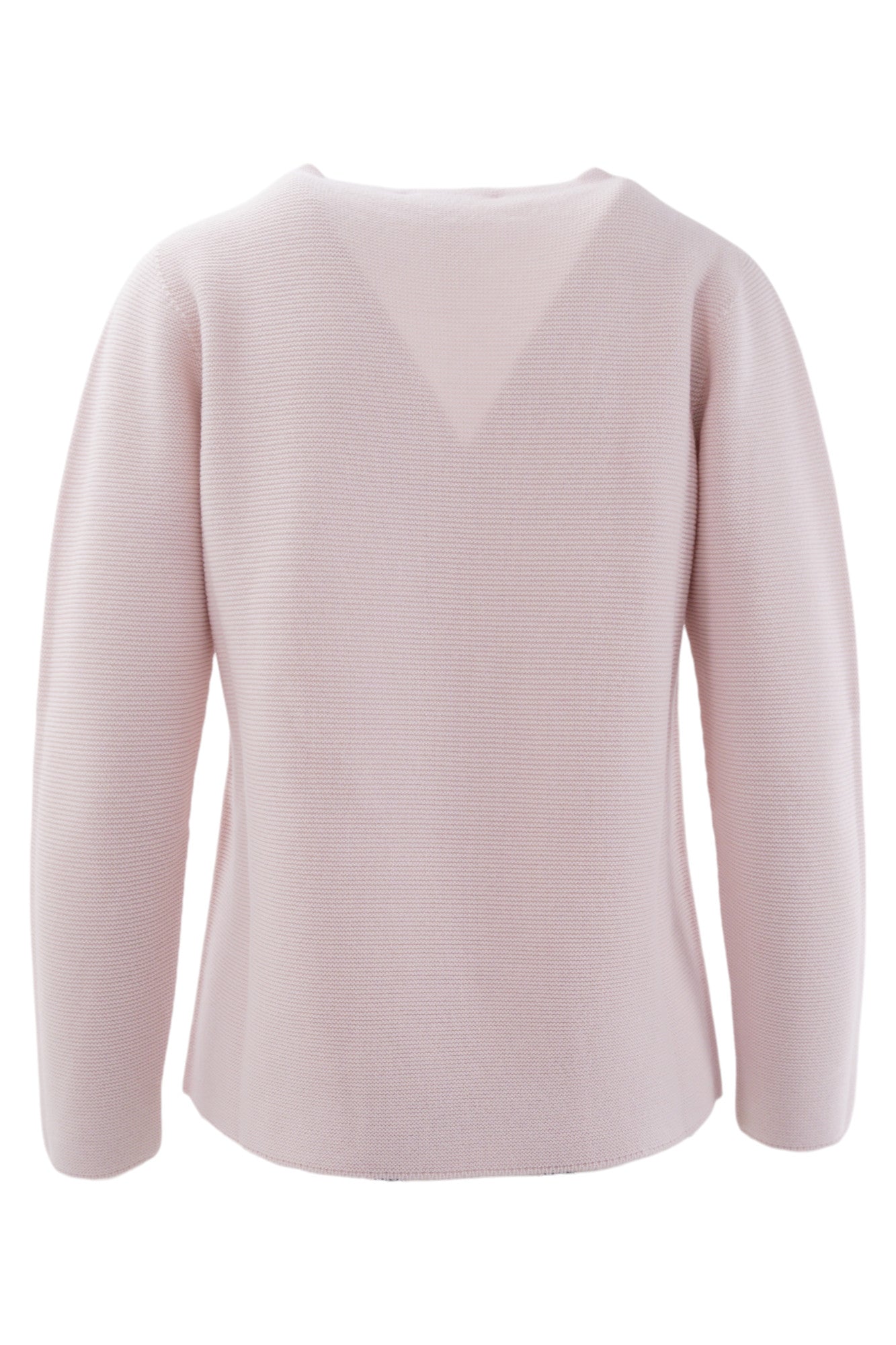 Pure wool links crewneck with front slits