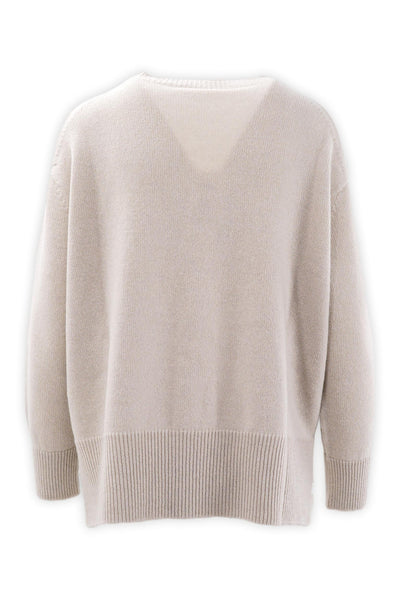 Crewneck in soft wool and cashmere