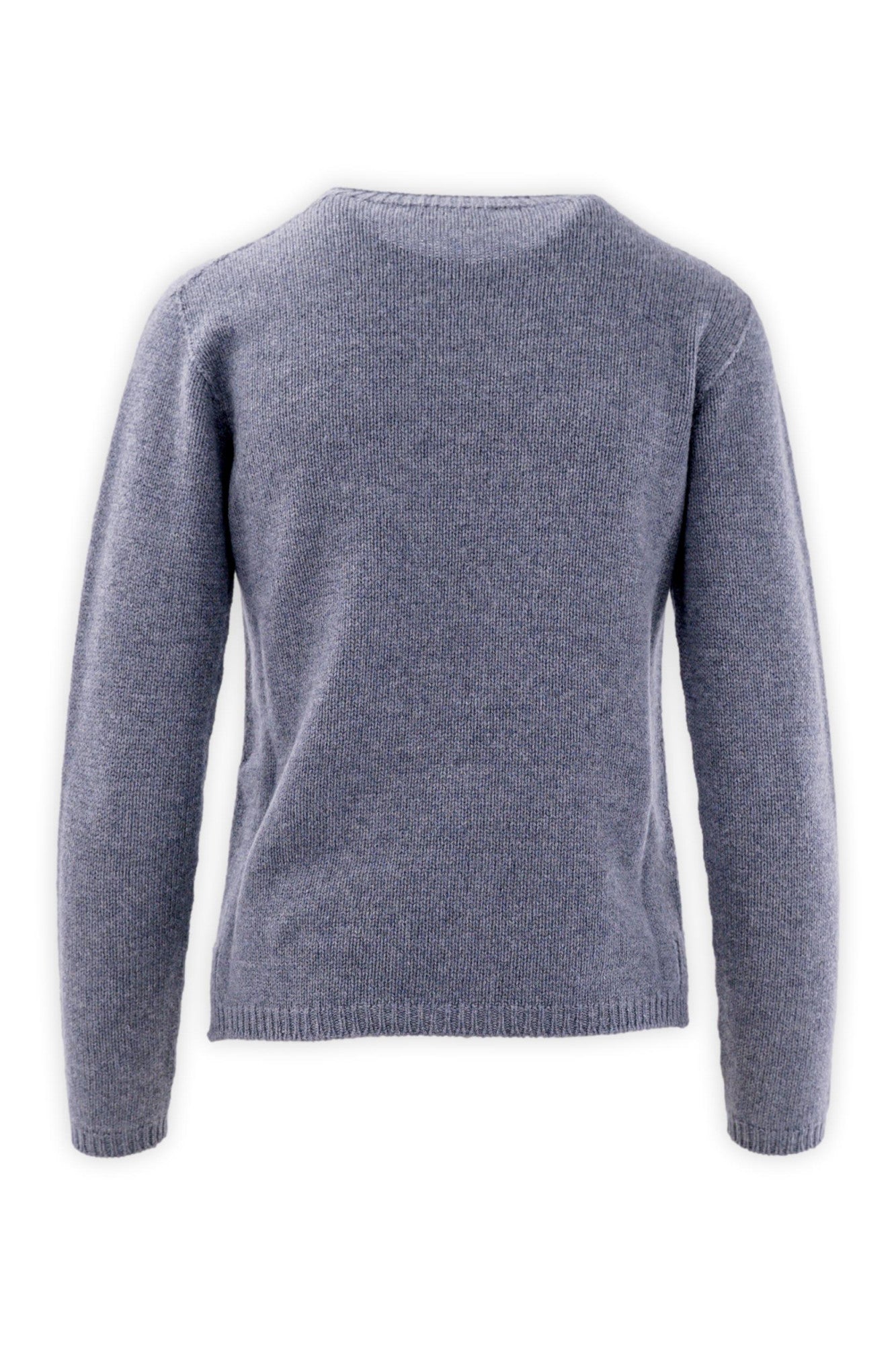 Girocollo in lana e cashmere con vestibilità asciutta