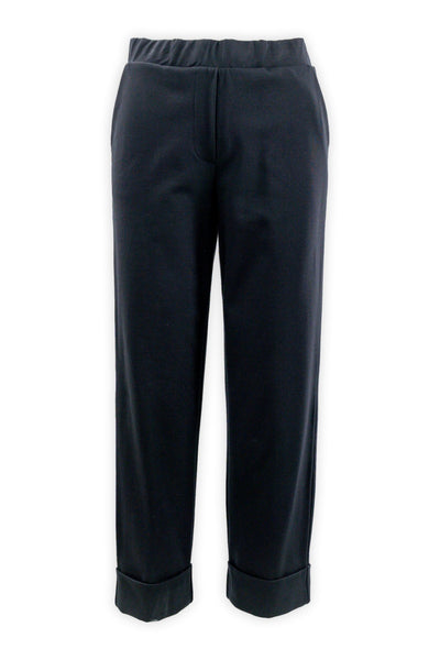 Palazzo trousers in Milanese stitch