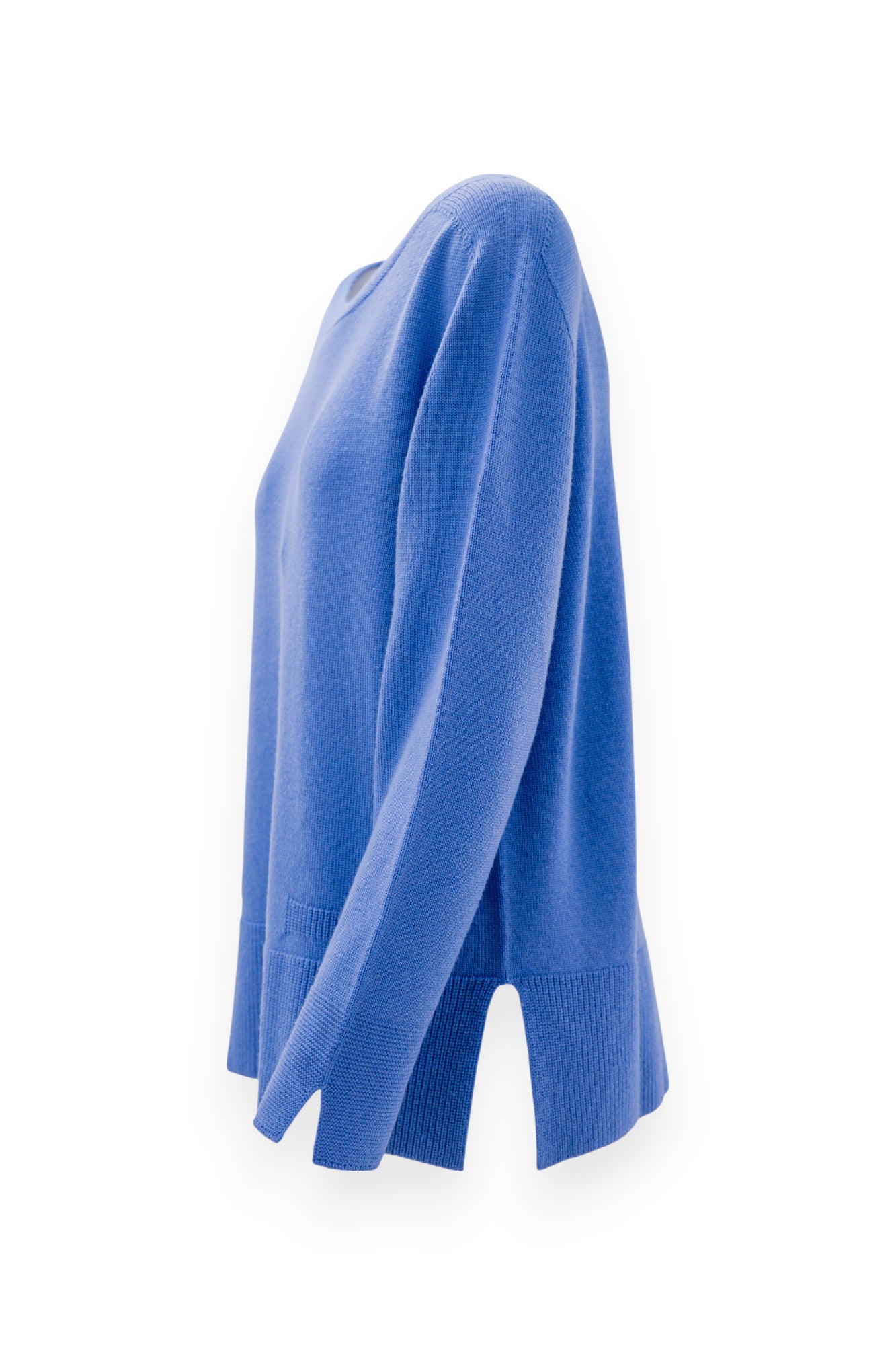 Scollo a barchetta in pura lana oversize