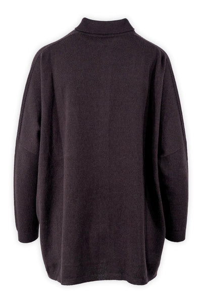 Maxi camicia in lana e cashmere