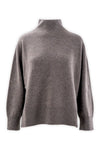 Maglia con collo a cratere in lana e cashmere