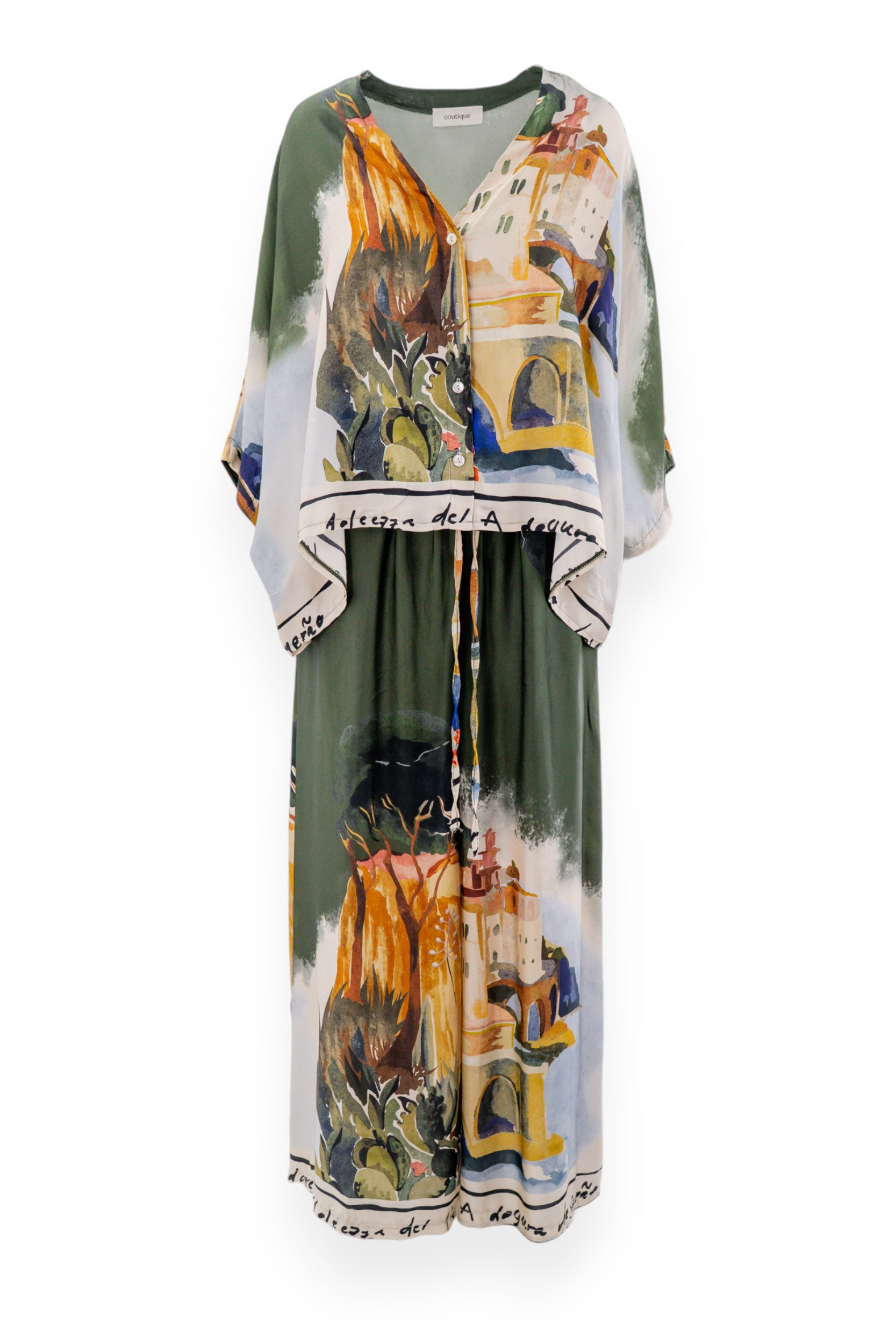Pantalone a palazzo in fantasia
