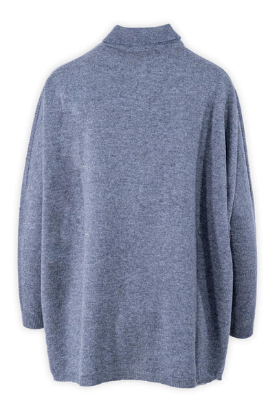 Maxi camicia in lana e cashmere