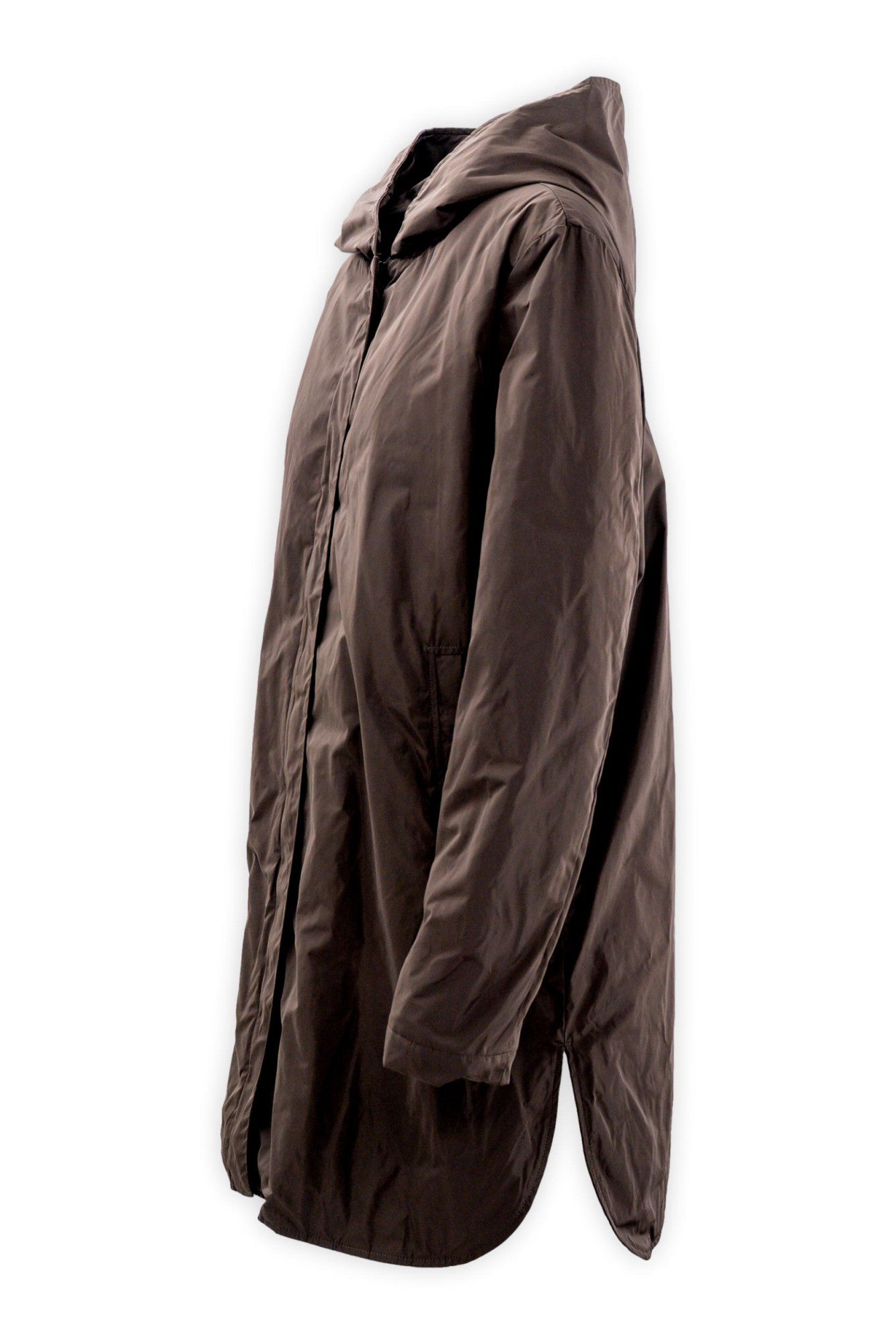Parka in taffetà tecnico con cappuccio