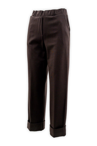 Palazzo trousers in Milanese stitch
