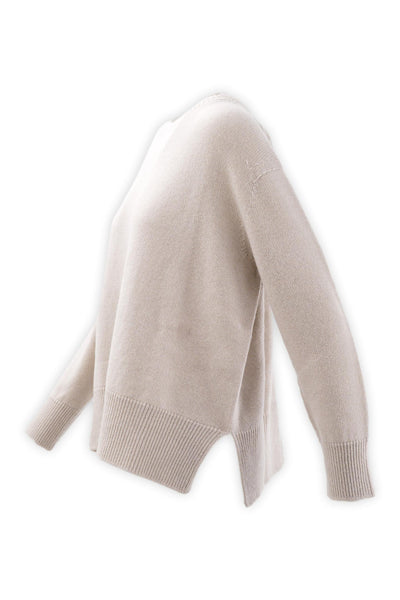 Crewneck in soft wool and cashmere
