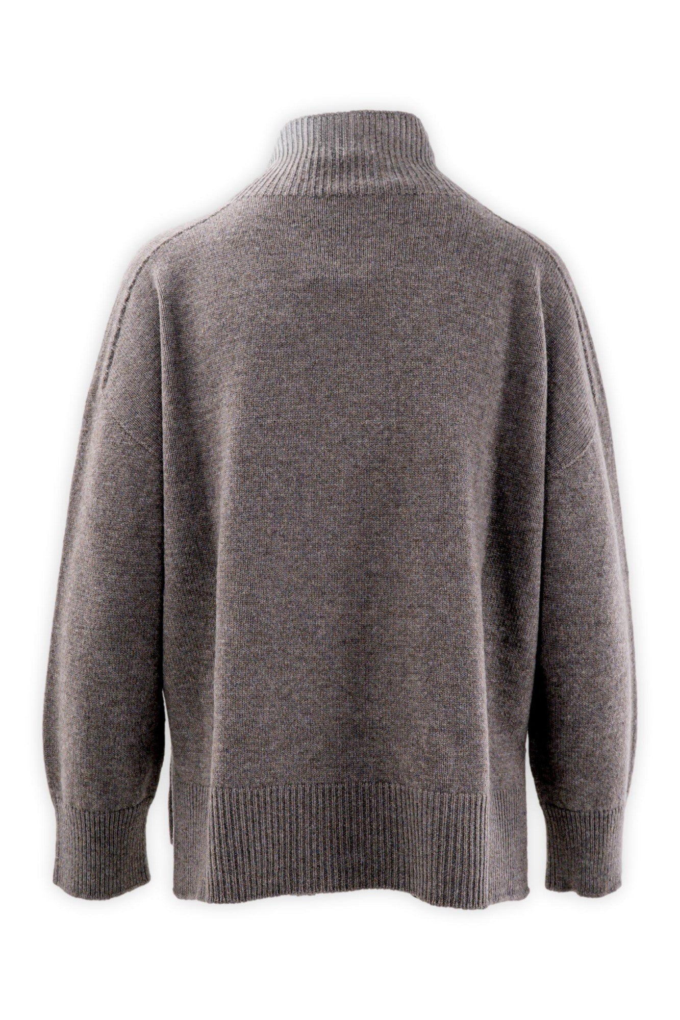 Maglia con collo a cratere in lana e cashmere