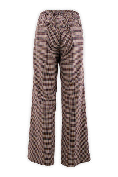 Houndstooth palazzo trousers
