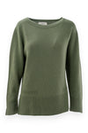 Scollo a barchetta in pura lana oversize