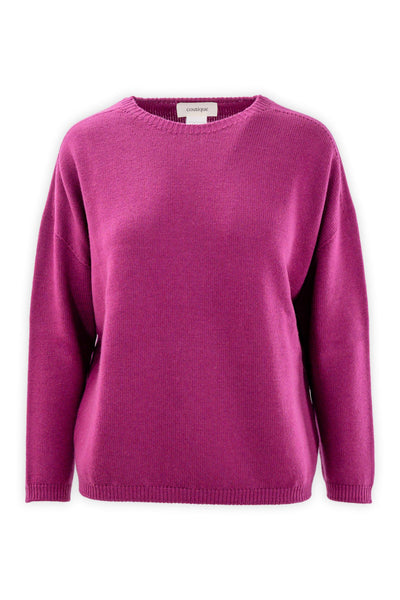 Pure wool crew neck sweater