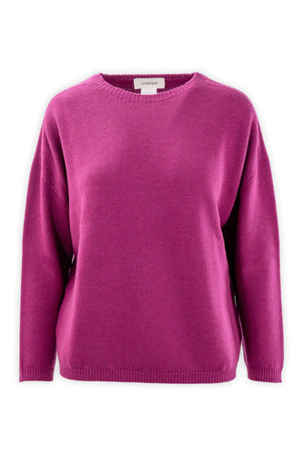 Maglia girocollo in pura lana