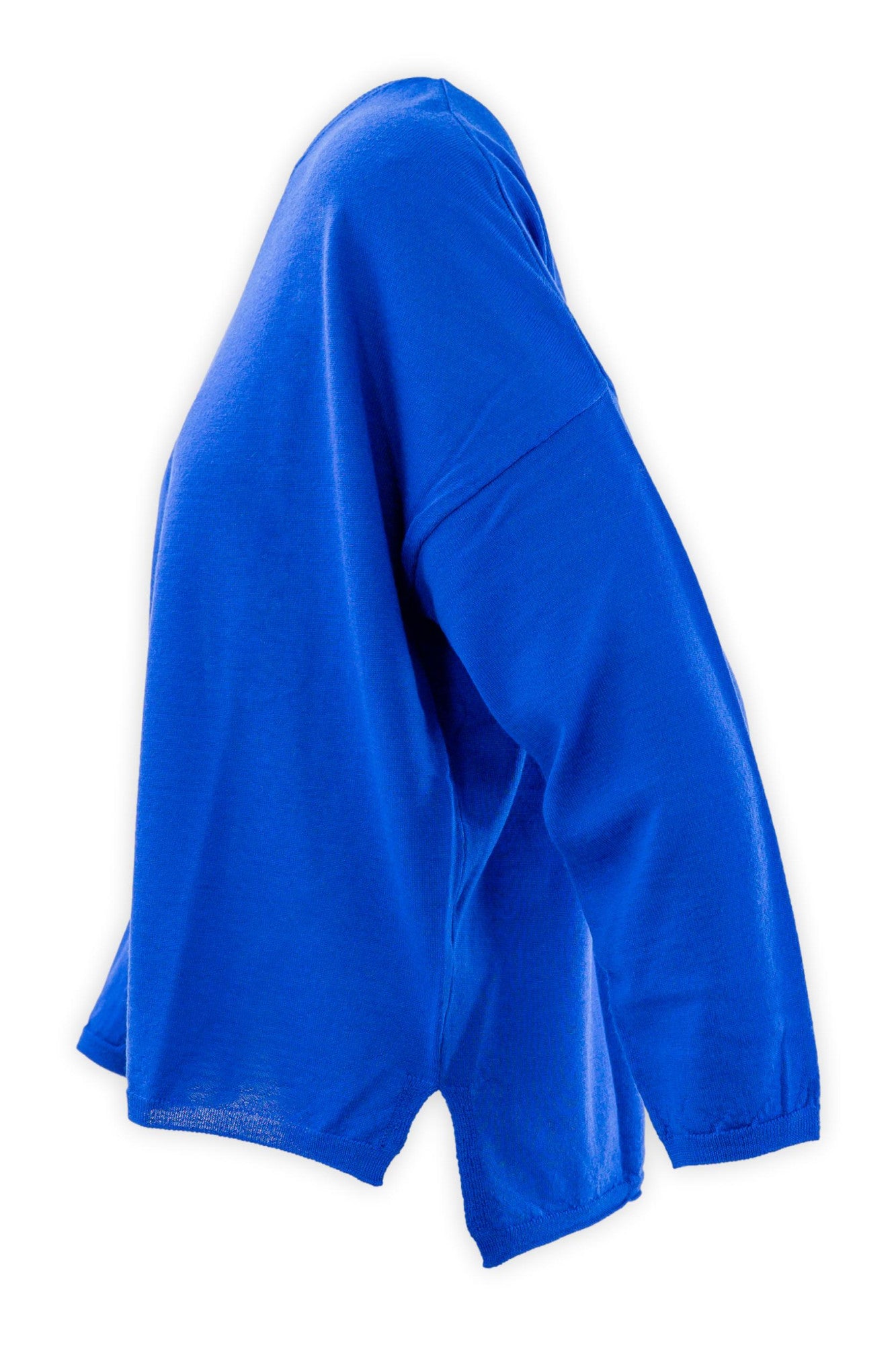 Maglia girocollo in lana pettinata finezza 14