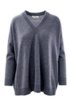 Scollo a V in lana e cashmere linea morbida