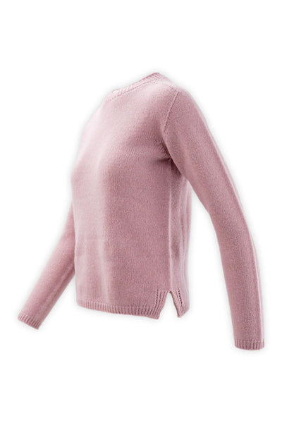 Wool and cashmere crewneck with a slim fit