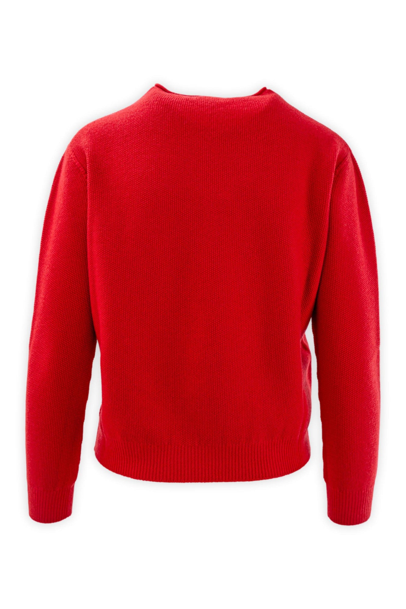 Maglia girocollo in lavorazione riso