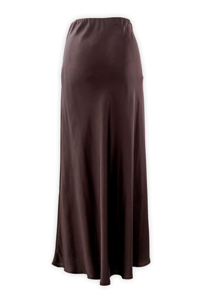 Gonna lunga in pura viscosa ad effetto satinato