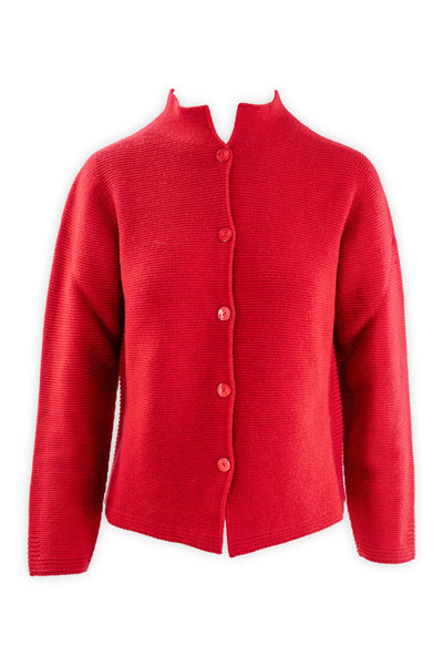 Links jacket with raised collar