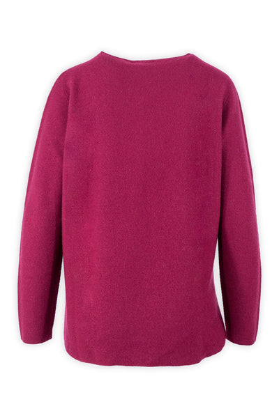 Asymmetric Links Crewneck Sweater