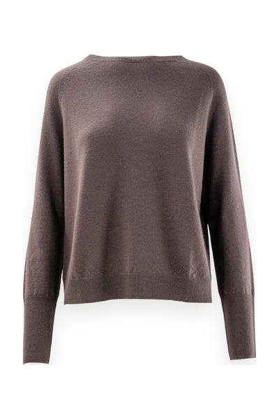 Maglia basica con dettaglio alto posino a costine