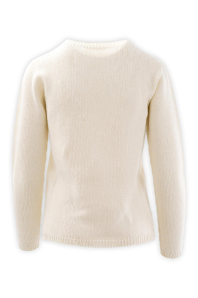 Wool and cashmere crewneck with a slim fit