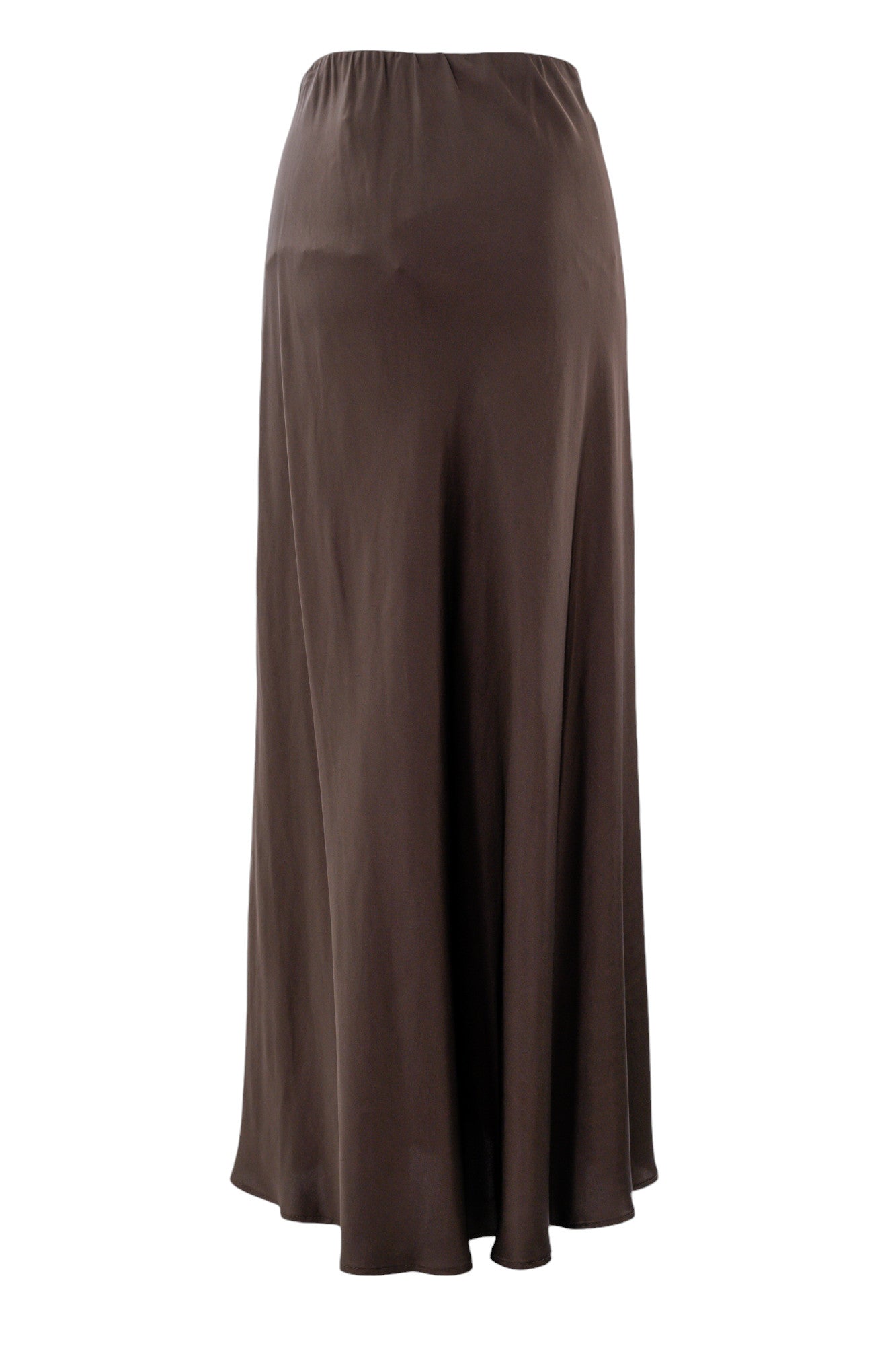 Long skirt in satin viscose