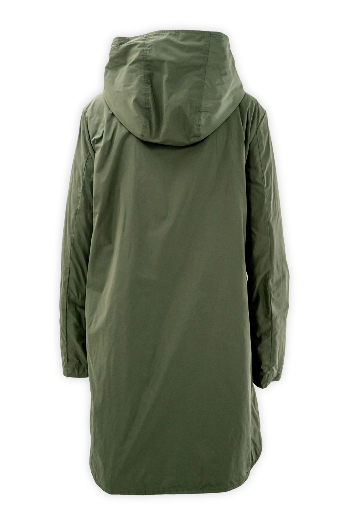 Parka in taffetà tecnico con cappuccio