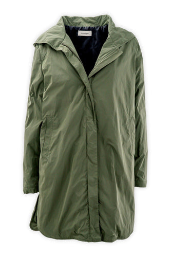 Parka in taffetà tecnico con cappuccio