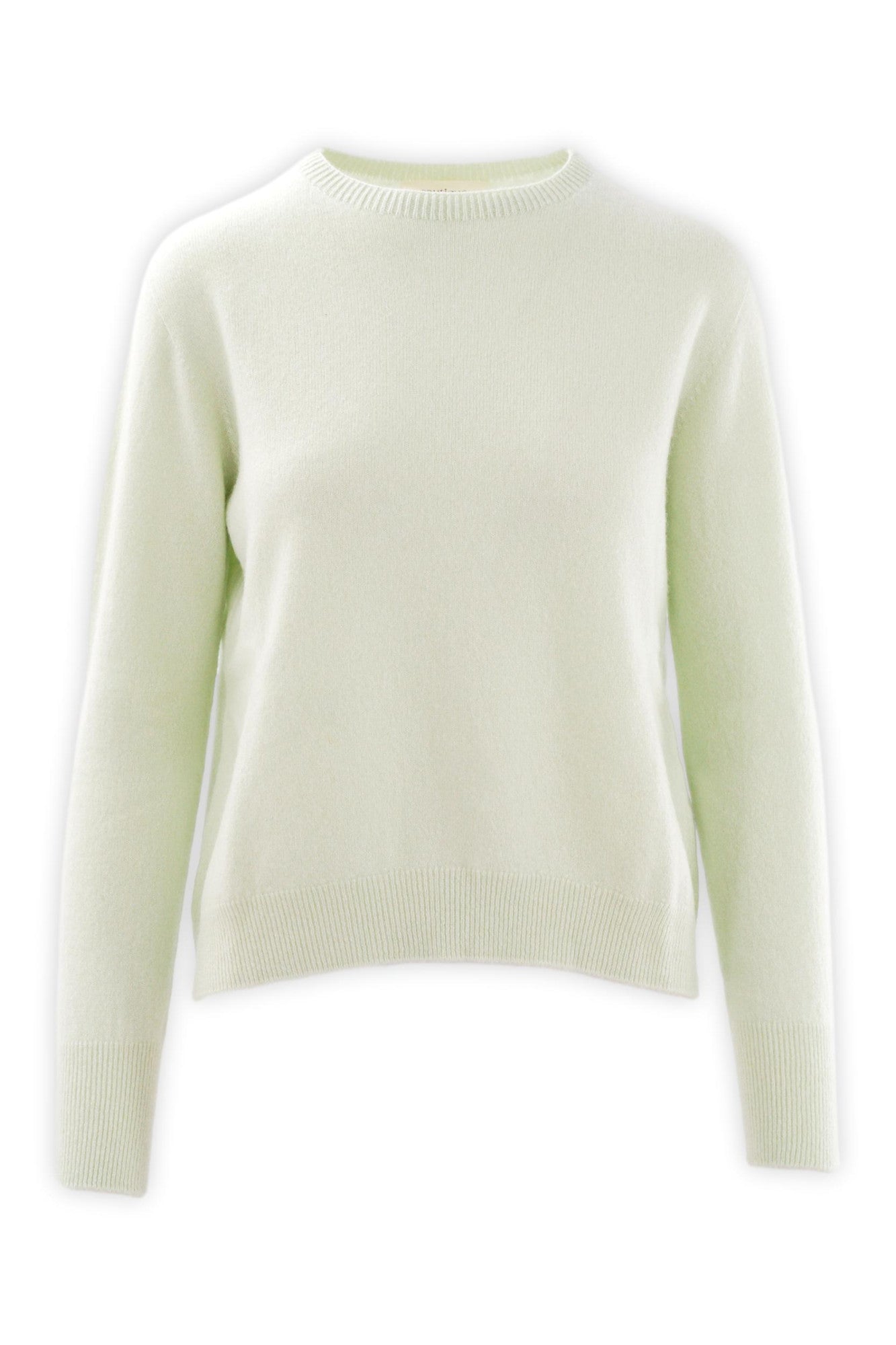 Girocollo in puro cashmere con linea asciutta