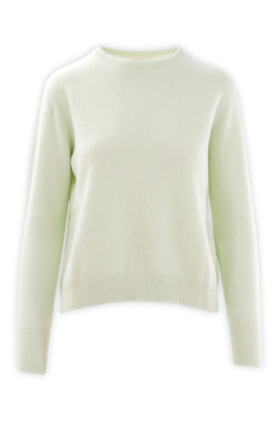 Pure cashmere crewneck with a slim fit