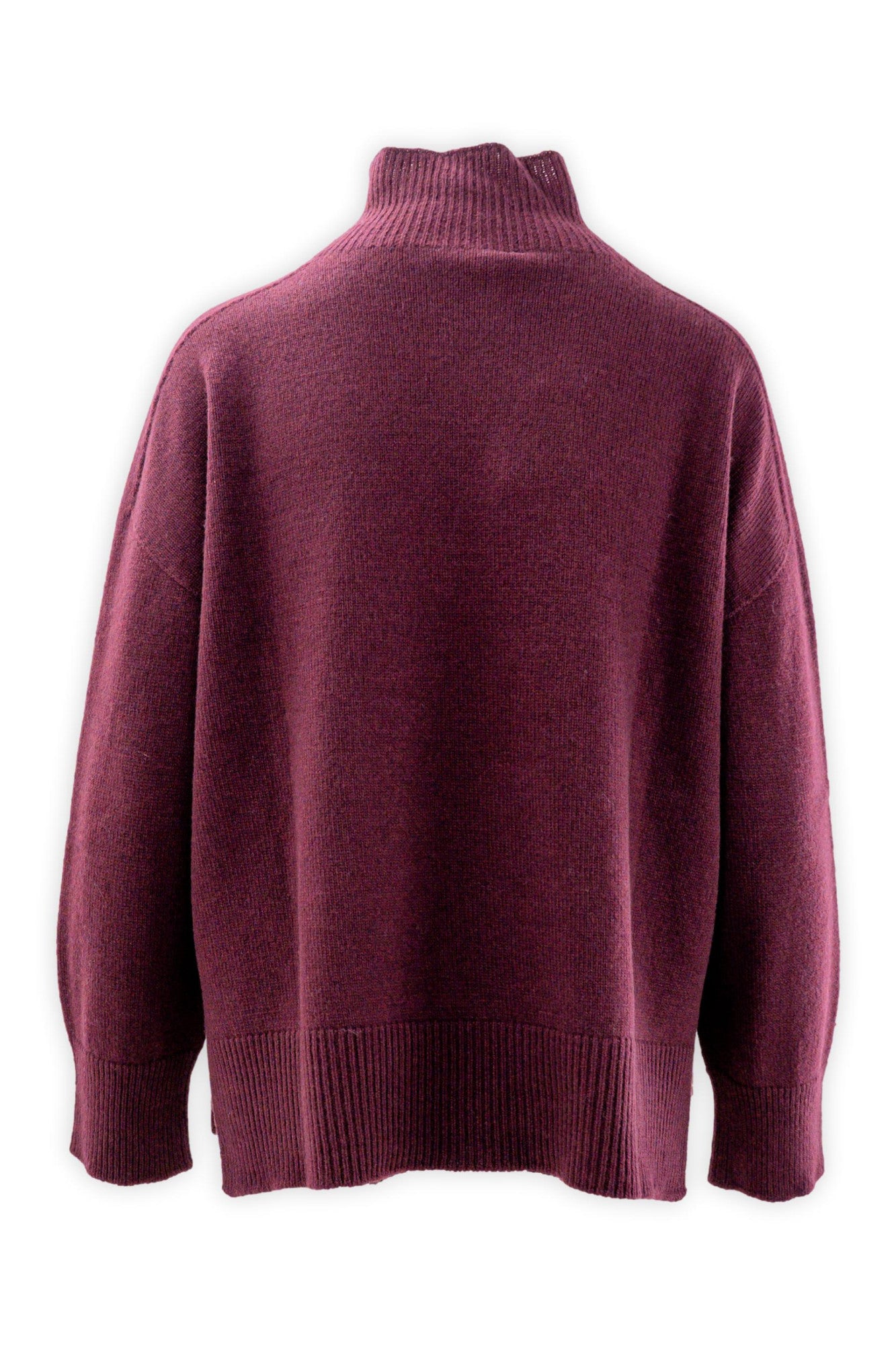 Maglia con collo a cratere in lana e cashmere