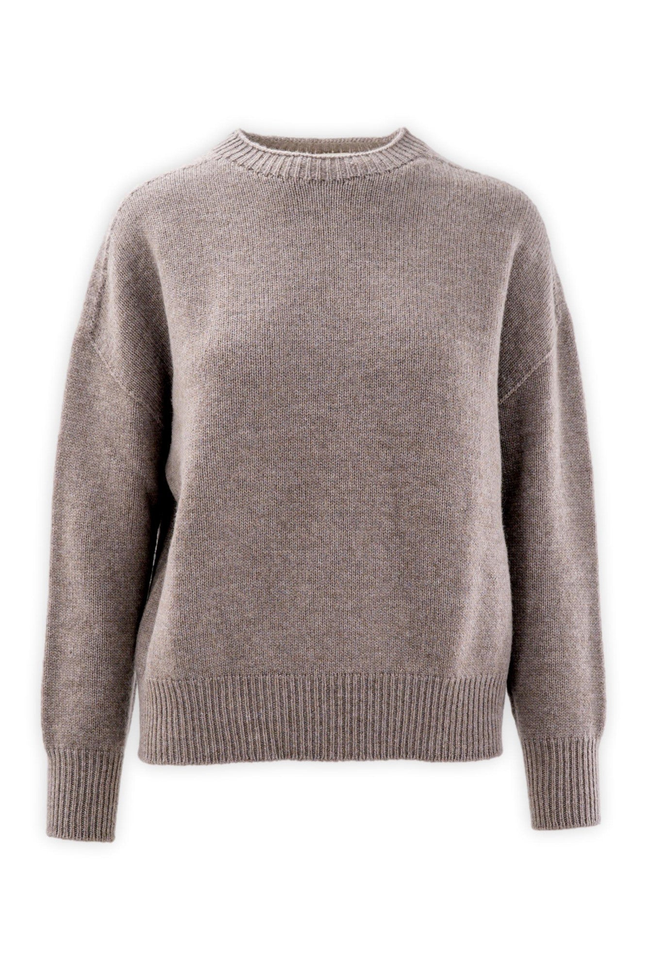 Girocollo in lana e cashmere finezza tre fili