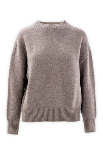 Girocollo in lana e cashmere finezza tre fili