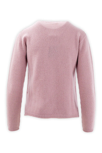 Wool and cashmere crewneck with a slim fit