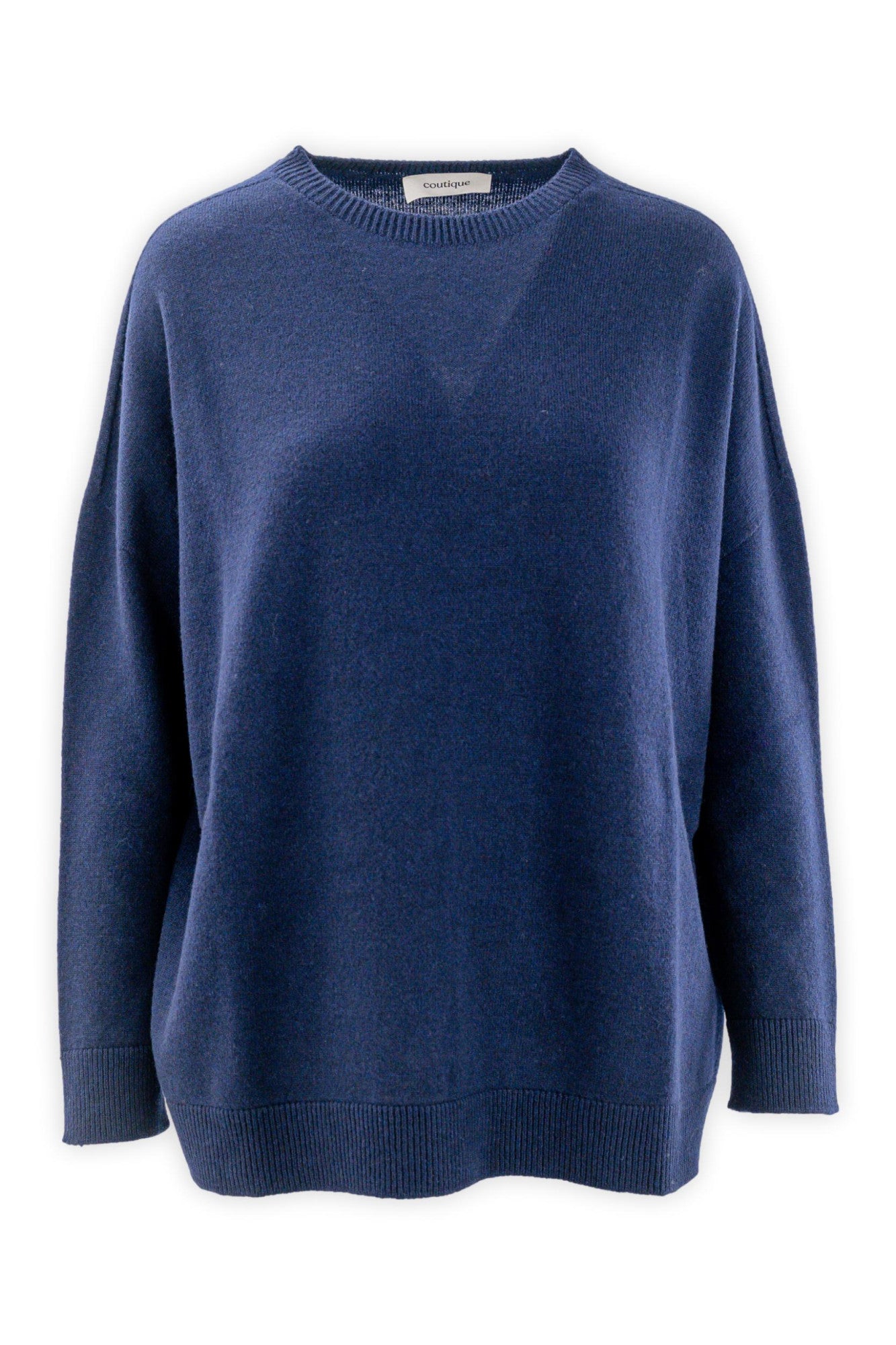 Girocollo over in lana e cashmere